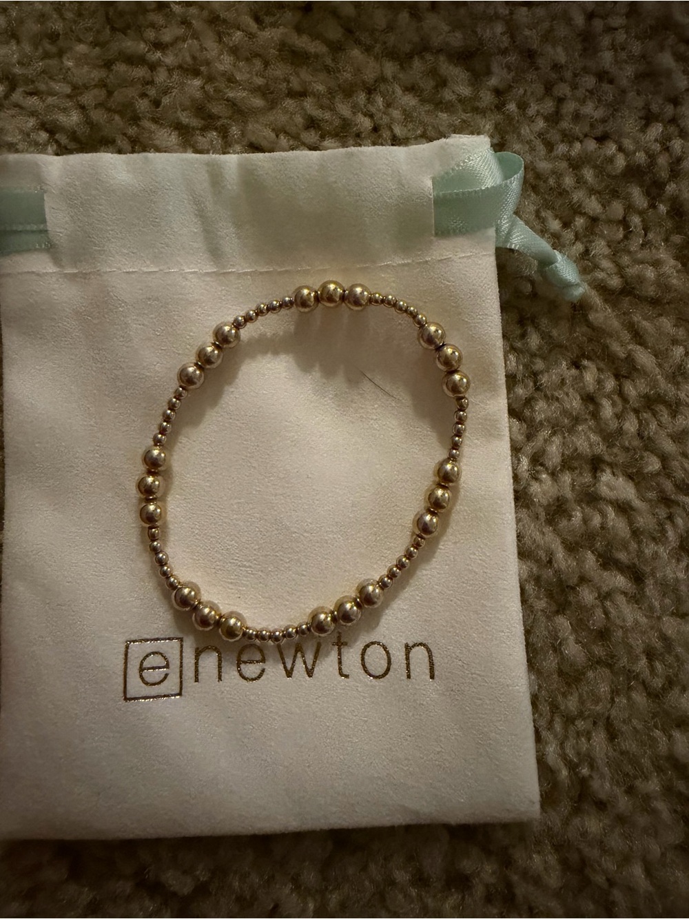 eNewton Gold-Tone Beaded Bracelet